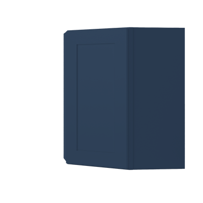 Diagonal Corner Kitchen Cabinet DC2430 Danbury Blue LessCare 24 in. width 30 in. height 12 in. depth - Kitchen Cabinets