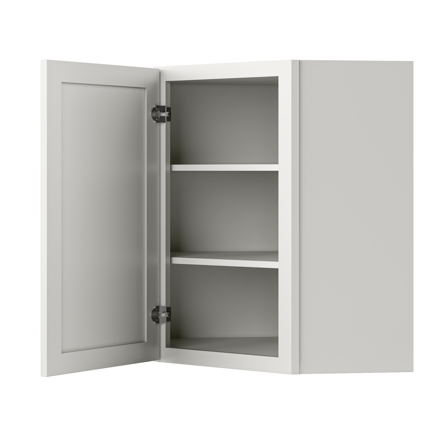 Diagonal Corner Kitchen Cabinet DC2430 Milan Pearl 24 in. width 30 in. height 12 in. depth - Kitchen Cabinets