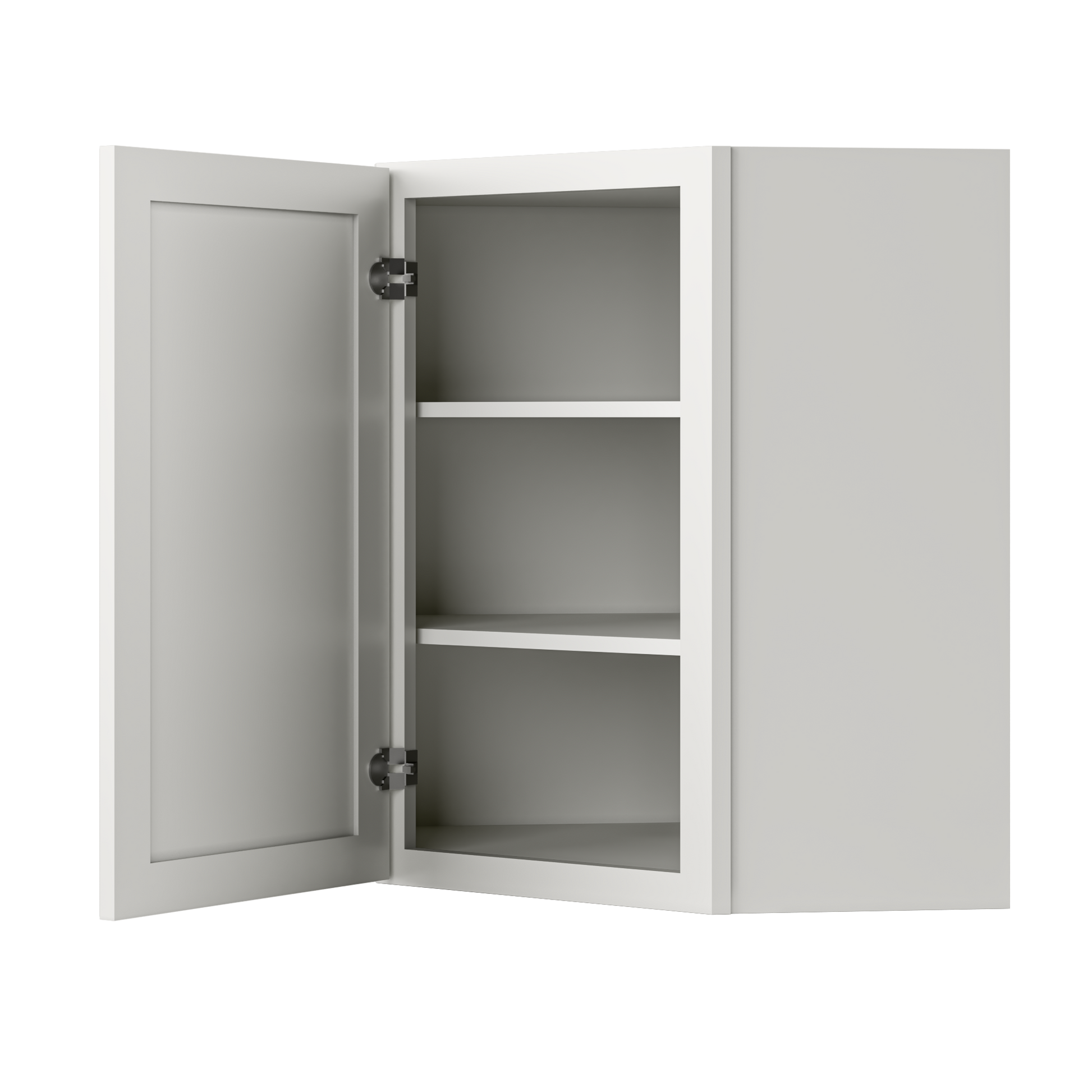 Diagonal Corner Kitchen Cabinet DC2430 Milan Pearl 24 in. width 30 in. height 12 in. depth - Kitchen Cabinets