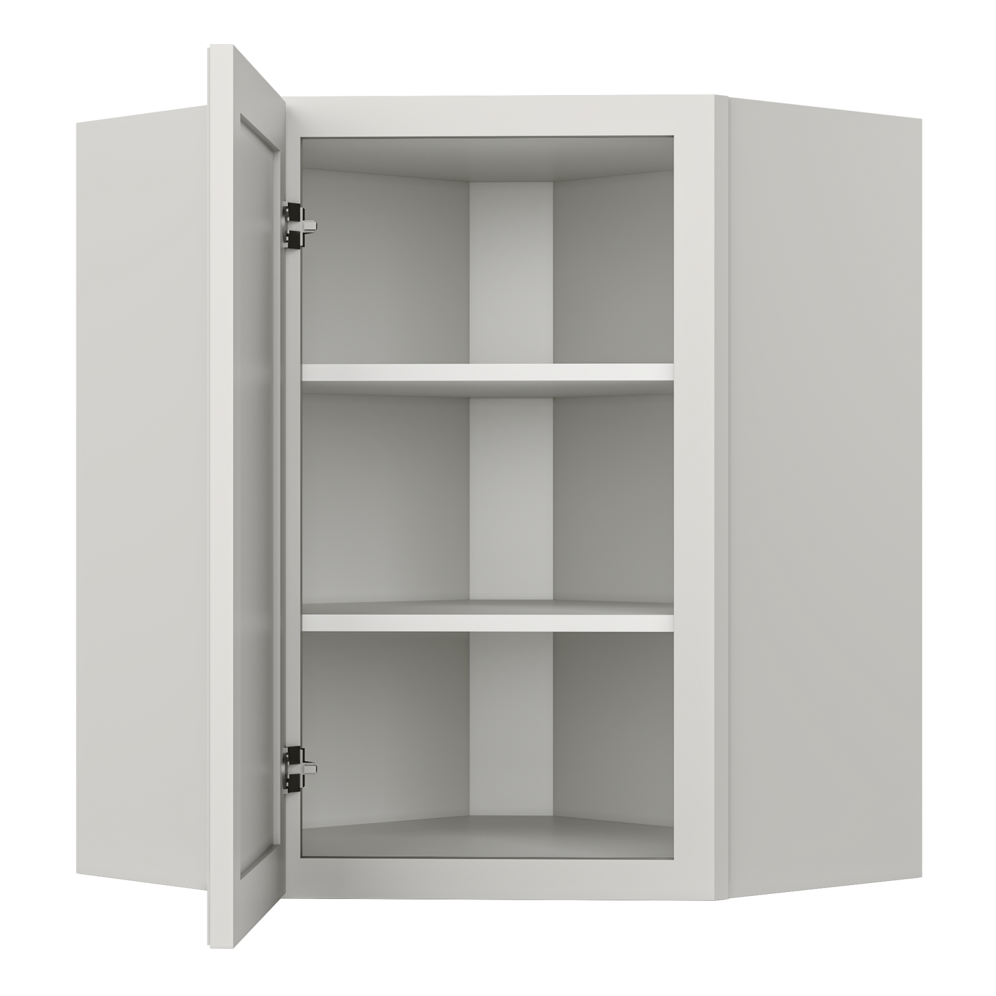 Diagonal Corner Kitchen Cabinet DC2430 Milan Pearl 24 in. width 30 in. height 12 in. depth - Kitchen Cabinets