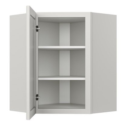 Diagonal Corner Kitchen Cabinet DC2430 Milan Pearl 24 in. width 30 in. height 12 in. depth - Kitchen Cabinets