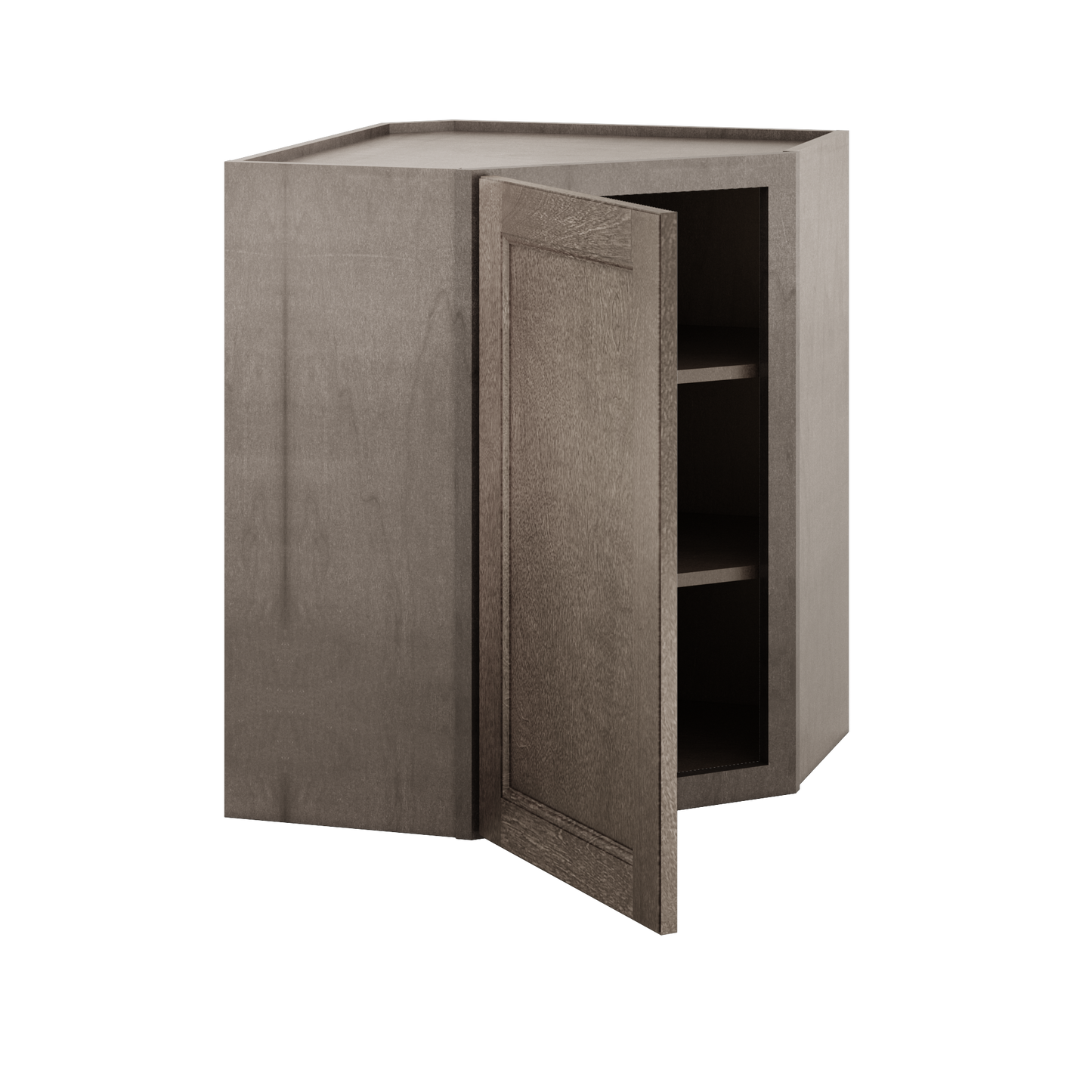 Diagonal Corner Kitchen Cabinet DC2430 Milan Slate 24 in. width 30 in. height 12 in. depth - Kitchen Cabinets