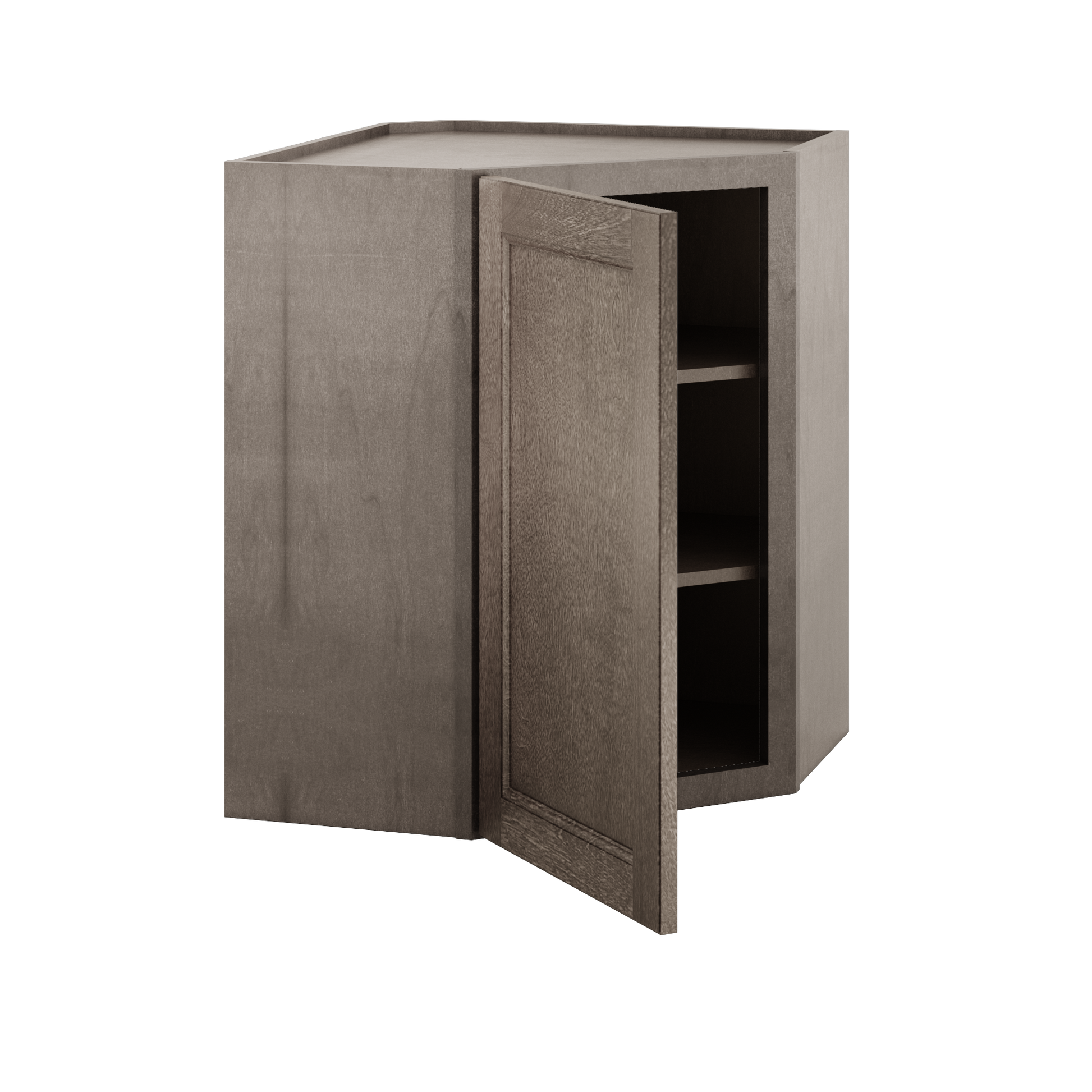 Diagonal Corner Kitchen Cabinet DC2430 Milan Slate 24 in. width 30 in. height 12 in. depth - Kitchen Cabinets