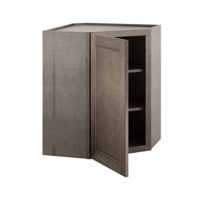 Diagonal Corner Kitchen Cabinet DC2430 Milan Slate 24 in. width 30 in. height 12 in. depth - Kitchen Cabinets