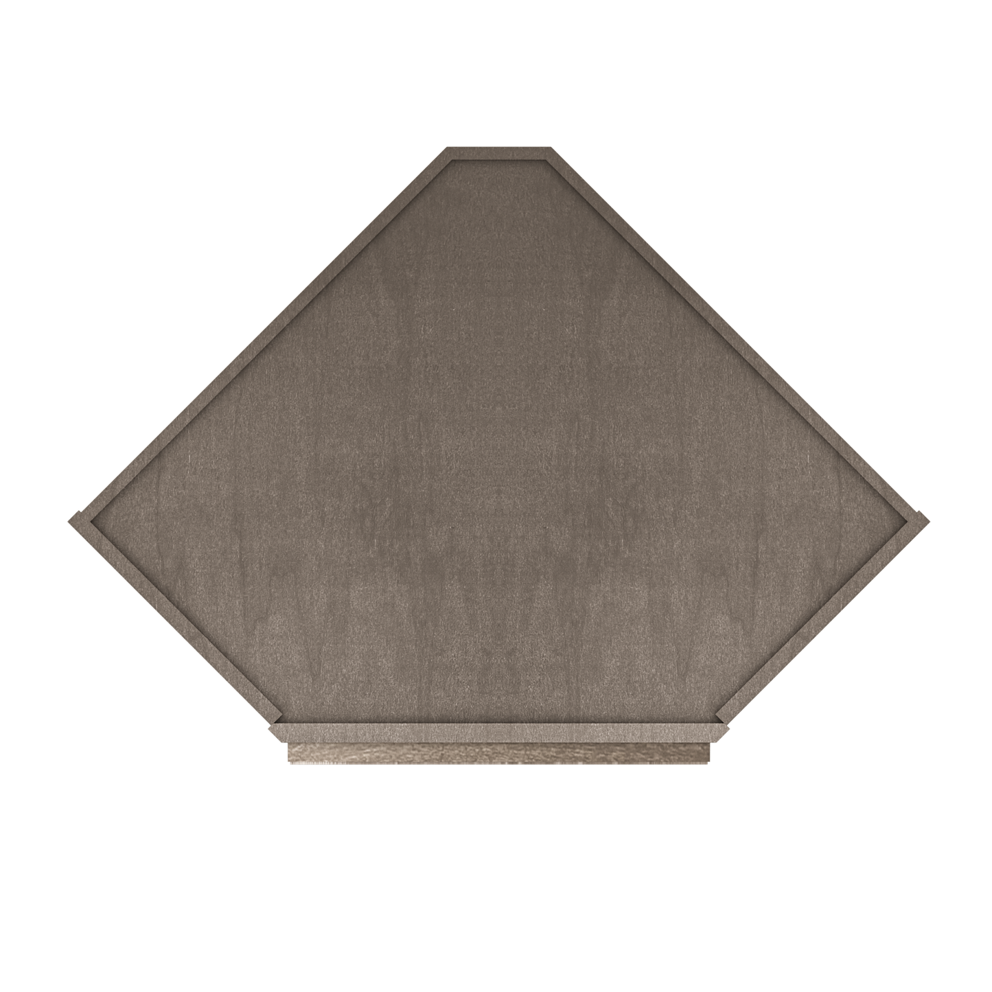 Diagonal Corner Kitchen Cabinet DC2430 Milan Slate 24 in. width 30 in. height 12 in. depth - Kitchen Cabinets