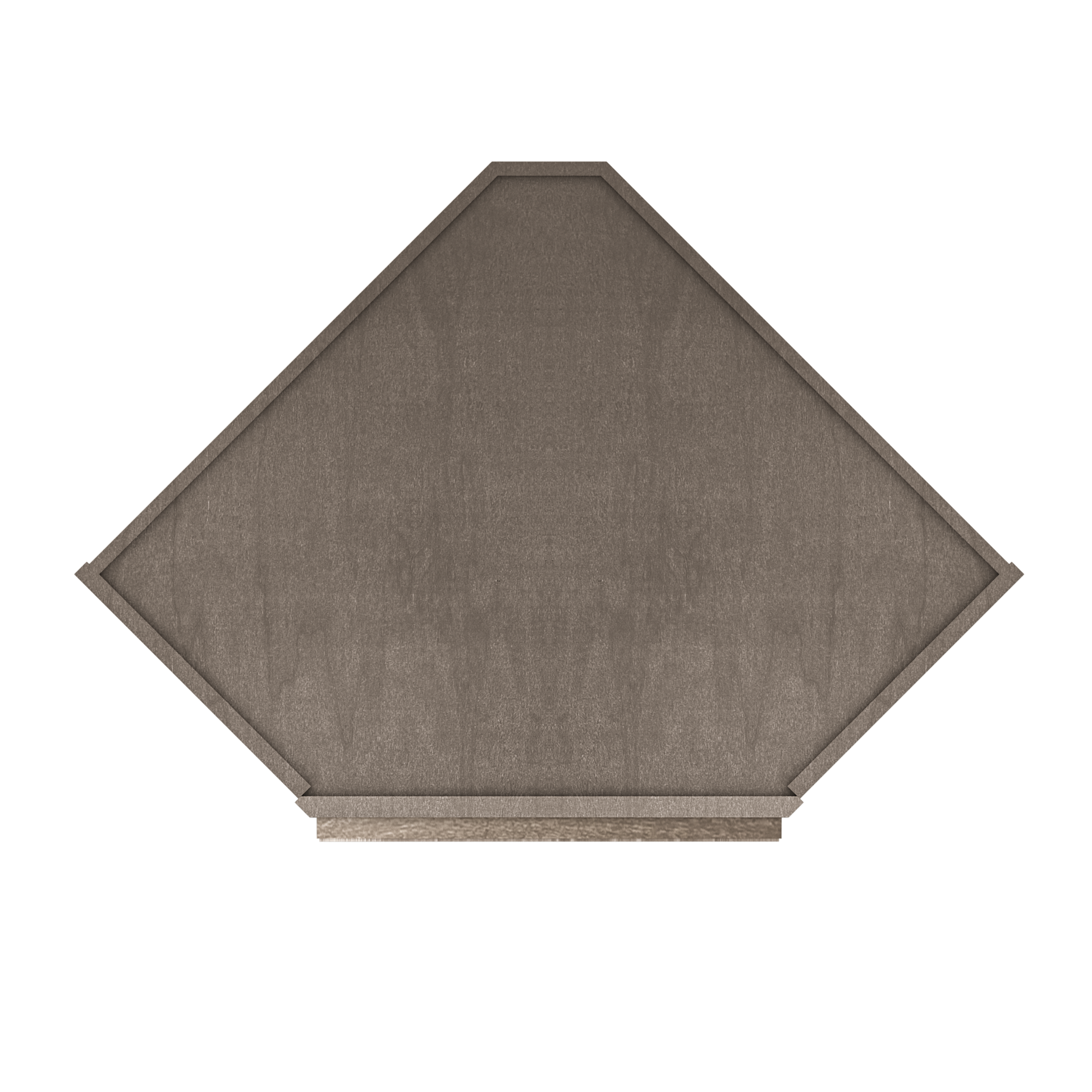 Diagonal Corner Kitchen Cabinet DC2430 Milan Slate 24 in. width 30 in. height 12 in. depth - Kitchen Cabinets