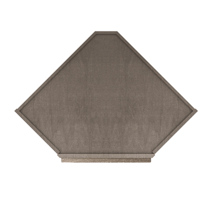 Diagonal Corner Kitchen Cabinet DC2430 Milan Slate 24 in. width 30 in. height 12 in. depth - Kitchen Cabinets