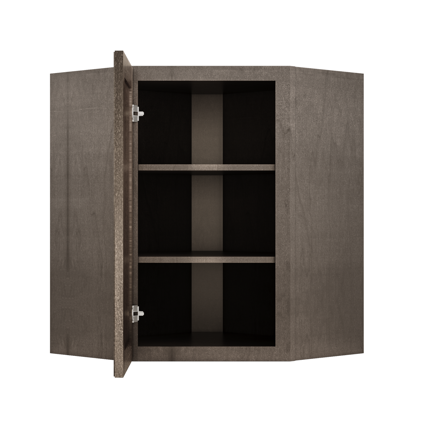 Diagonal Corner Kitchen Cabinet DC2430 Milan Slate 24 in. width 30 in. height 12 in. depth - Kitchen Cabinets