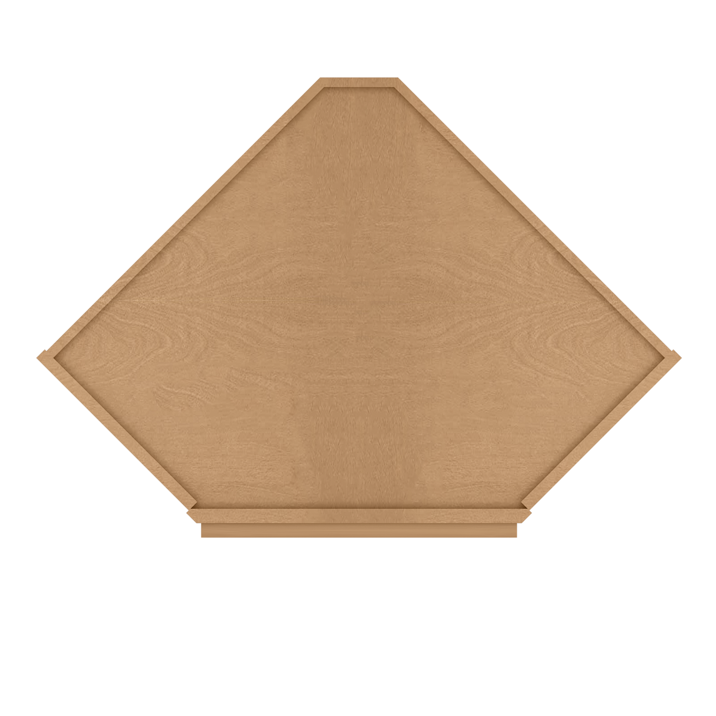 Diagonal Corner Kitchen Cabinet DC2430 Shaker Toffee 24 in. width 30 in. height 12 in. depth - Kitchen Cabinets