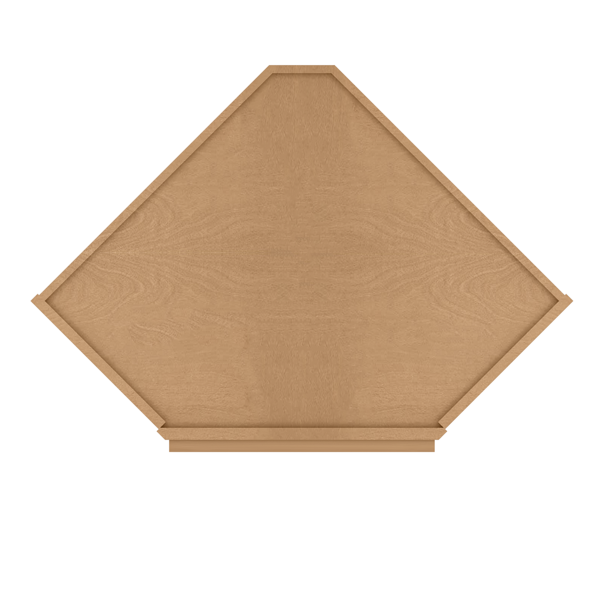 Diagonal Corner Kitchen Cabinet DC2430 Shaker Toffee 24 in. width 30 in. height 12 in. depth - Kitchen Cabinets