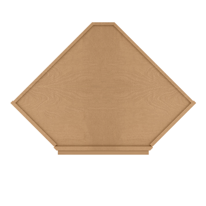 Diagonal Corner Kitchen Cabinet DC2430 Shaker Toffee 24 in. width 30 in. height 12 in. depth - Kitchen Cabinets