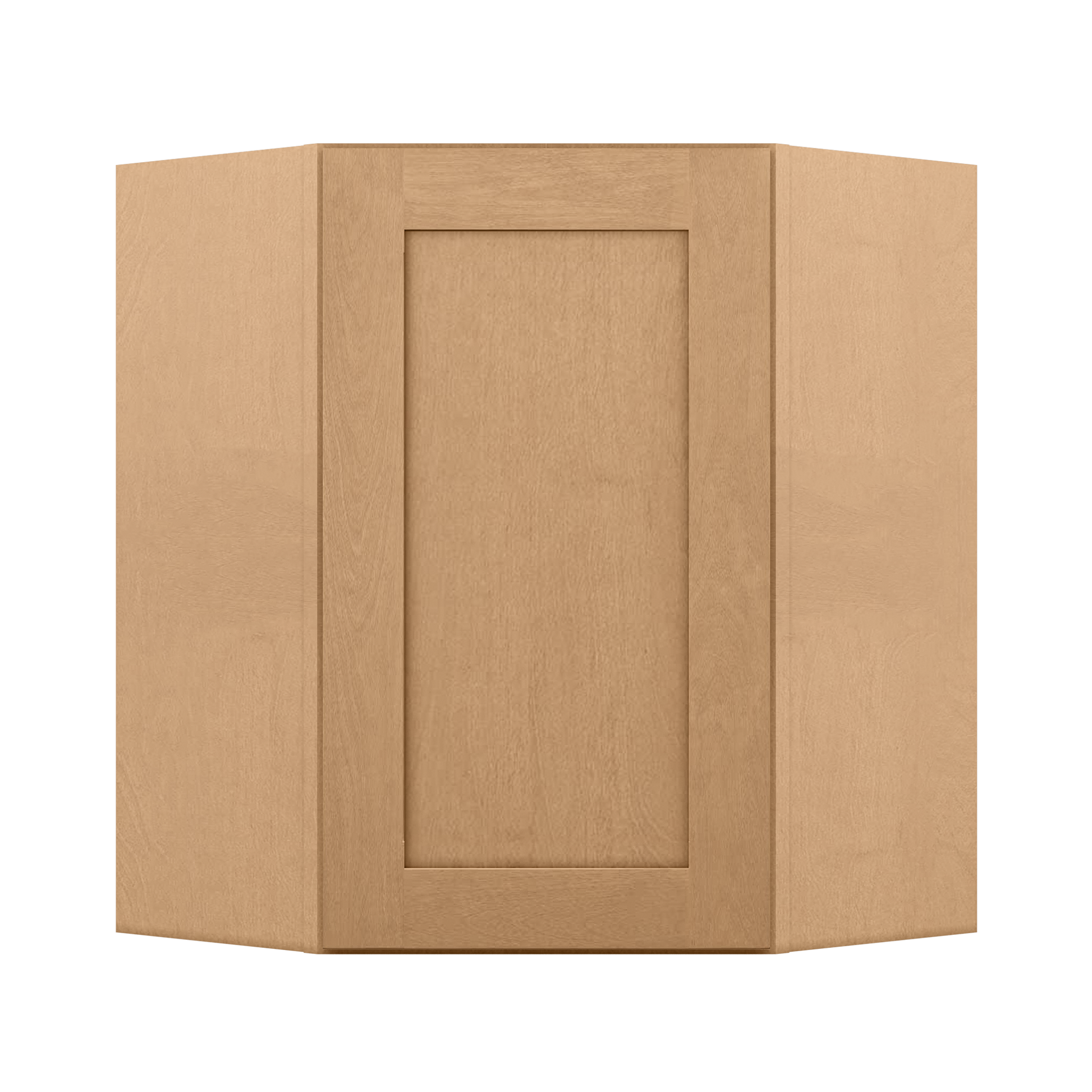 Diagonal Corner Kitchen Cabinet DC2430 Shaker Toffee 24 in. width 30 in. height 12 in. depth - Kitchen Cabinets