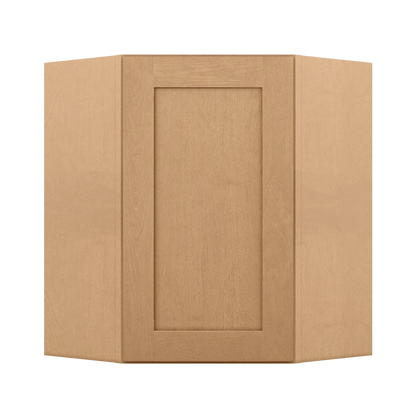 Diagonal Corner Kitchen Cabinet DC2430 Shaker Toffee 24 in. width 30 in. height 12 in. depth - Kitchen Cabinets