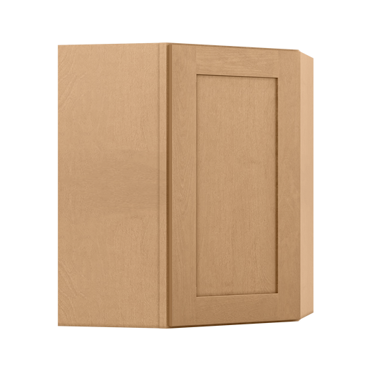 Diagonal Corner Kitchen Cabinet DC2430 Shaker Toffee 24 in. width 30 in. height 12 in. depth - Kitchen Cabinets