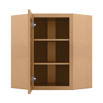 Diagonal Corner Kitchen Cabinet DC2430 Shaker Toffee 24 in. width 30 in. height 12 in. depth - Kitchen Cabinets