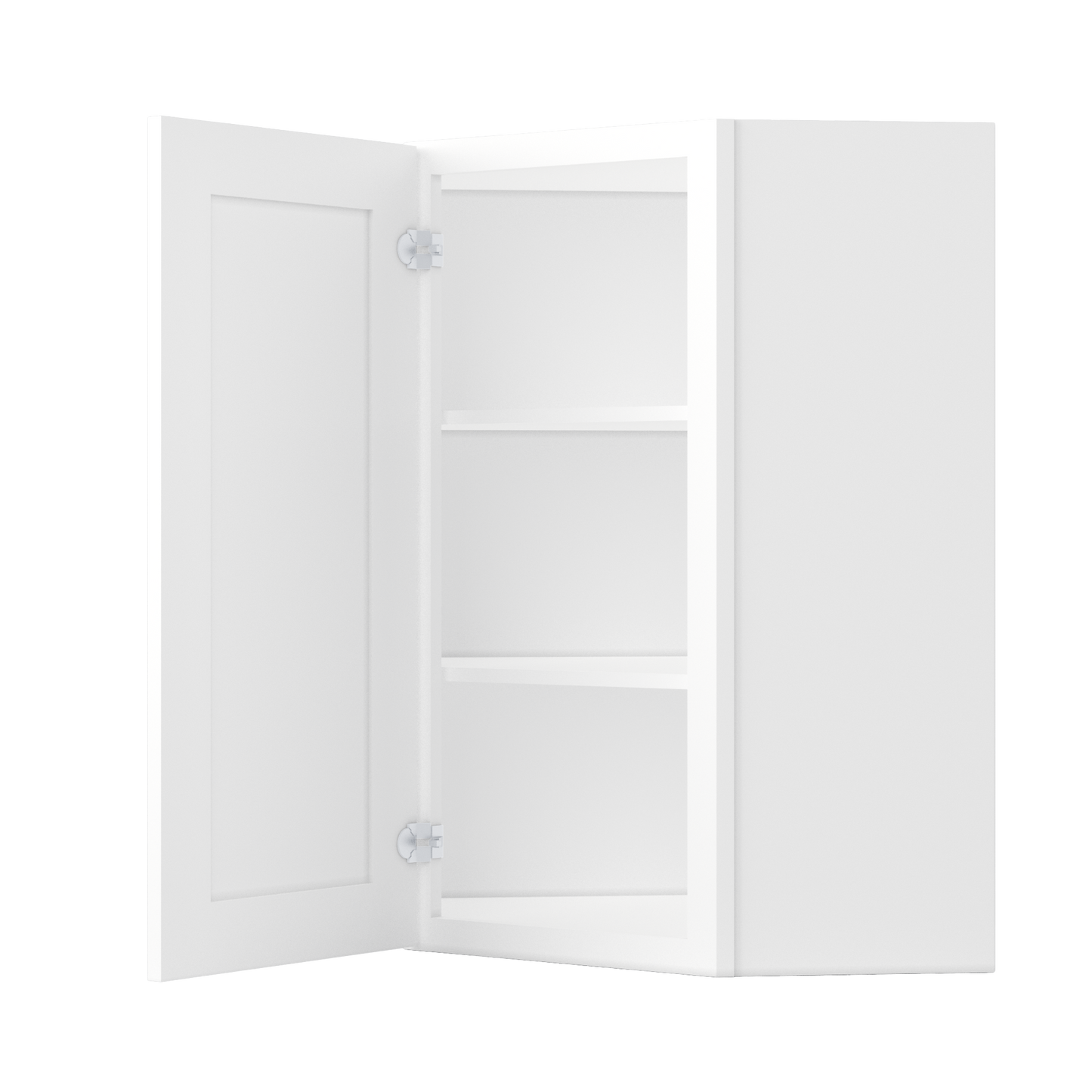 Diagonal Corner Kitchen Cabinet DC2436 Alpina White LessCare 24 in. width 36 in. height 12 in. depth - Kitchen Cabinets