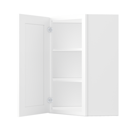 Diagonal Corner Kitchen Cabinet DC2436 Alpina White LessCare 24 in. width 36 in. height 12 in. depth - Kitchen Cabinets