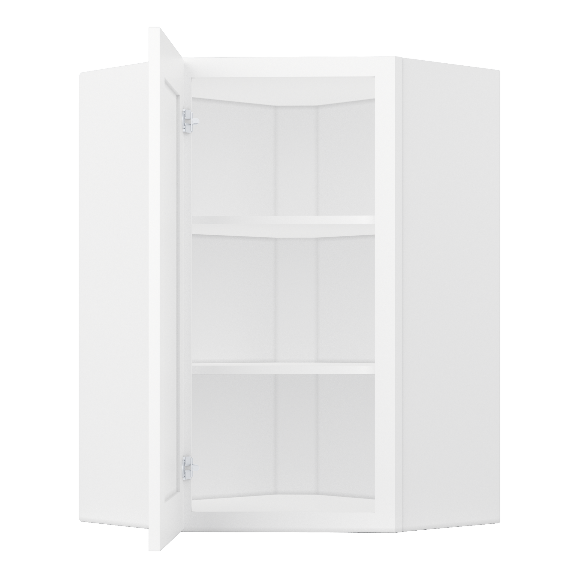 Diagonal Corner Kitchen Cabinet DC2436 Alpina White LessCare 24 in. width 36 in. height 12 in. depth - Kitchen Cabinets