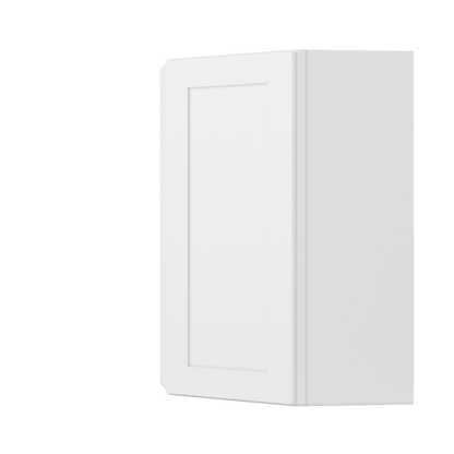 Diagonal Corner Kitchen Cabinet DC2436 Alpina White LessCare 24 in. width 36 in. height 12 in. depth - Kitchen Cabinets