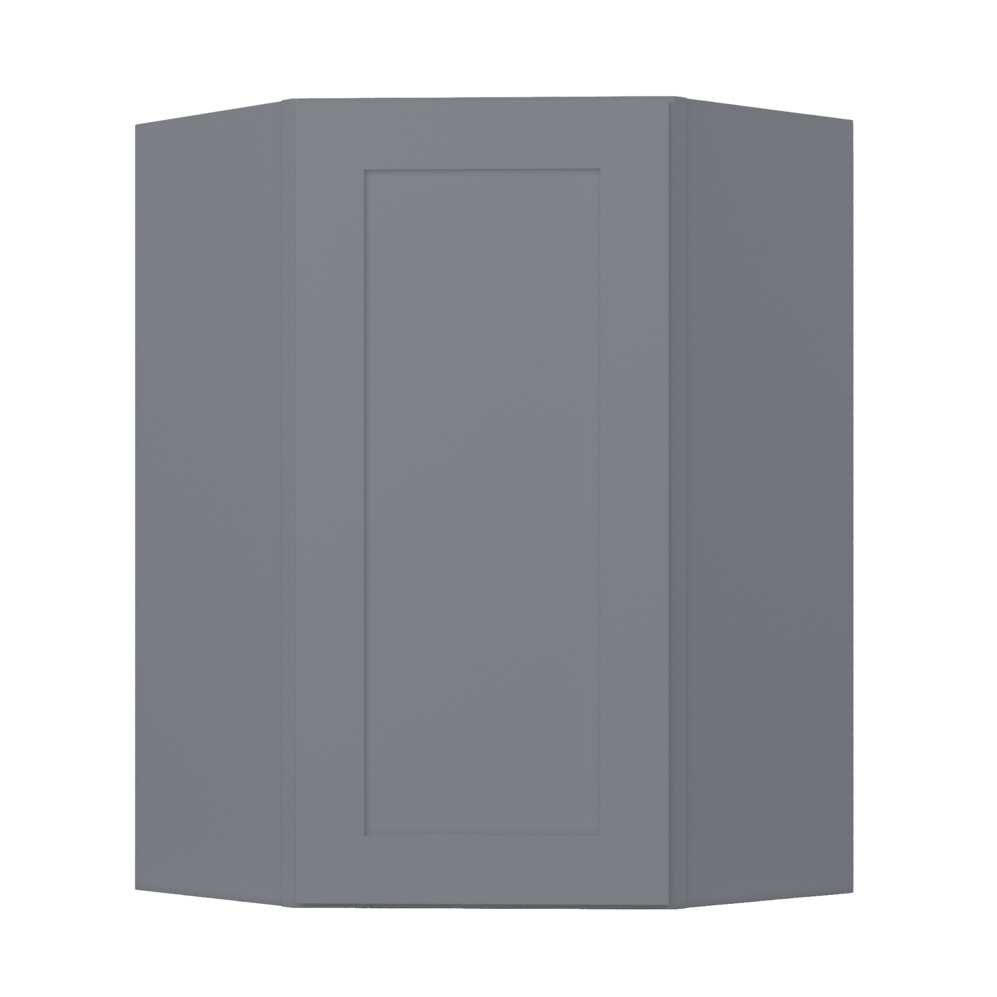 Diagonal Corner Kitchen Cabinet DC2436 Colonial Gray LessCare 24 in. width 36 in. height 12 in. depth - Kitchen Cabinets