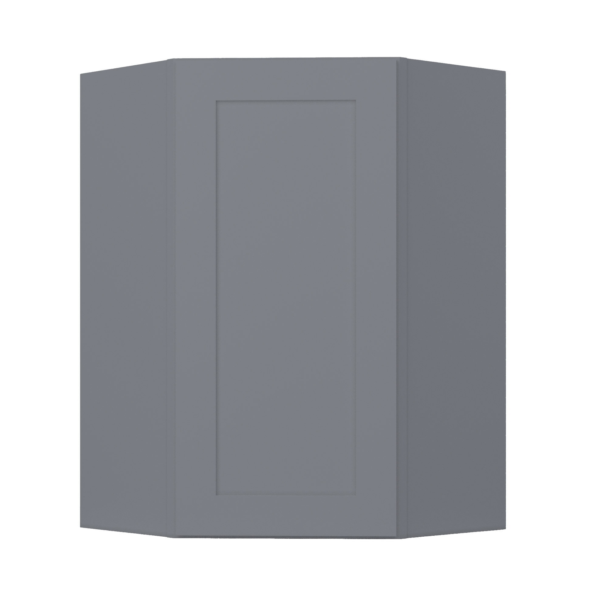 Diagonal Corner Kitchen Cabinet DC2436 Colonial Gray LessCare 24 in. width 36 in. height 12 in. depth - Kitchen Cabinets