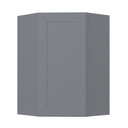 Diagonal Corner Kitchen Cabinet DC2436 Colonial Gray LessCare 24 in. width 36 in. height 12 in. depth - Kitchen Cabinets