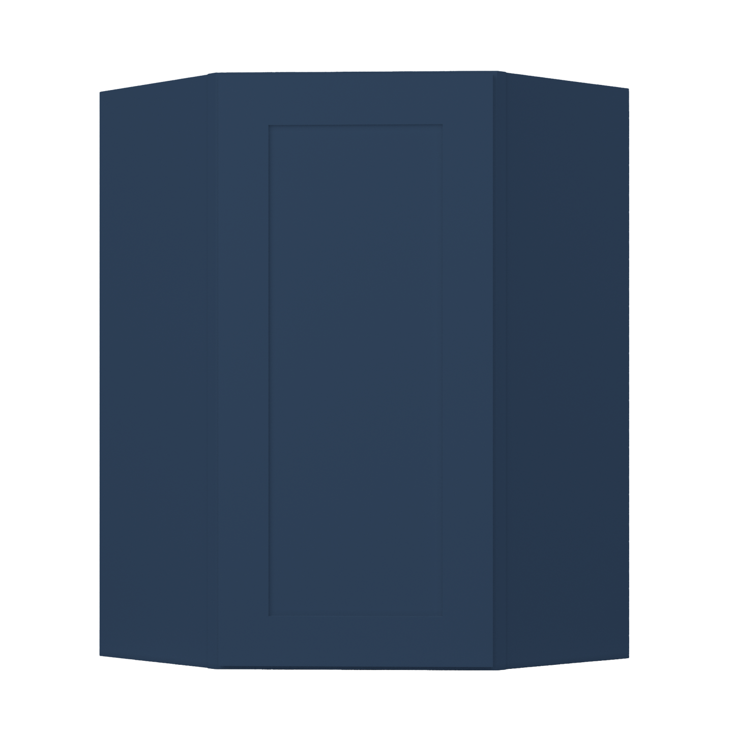 Diagonal Corner Kitchen Cabinet DC2436 Danbury Blue LessCare 24 in. width 36 in. height 12 in. depth - Kitchen Cabinets