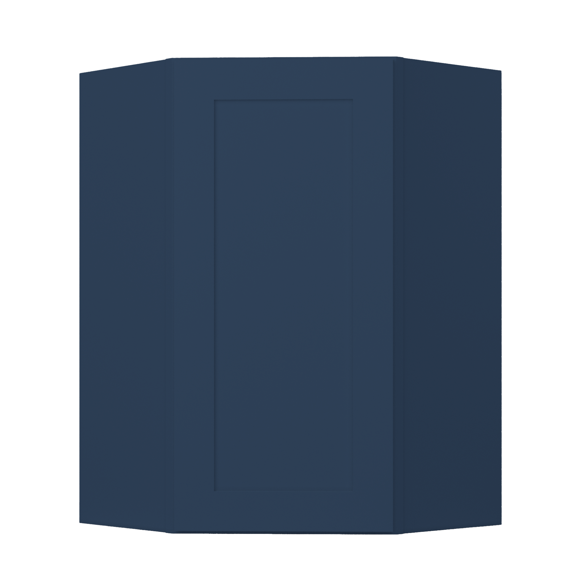 Diagonal Corner Kitchen Cabinet DC2436 Danbury Blue LessCare 24 in. width 36 in. height 12 in. depth - Kitchen Cabinets