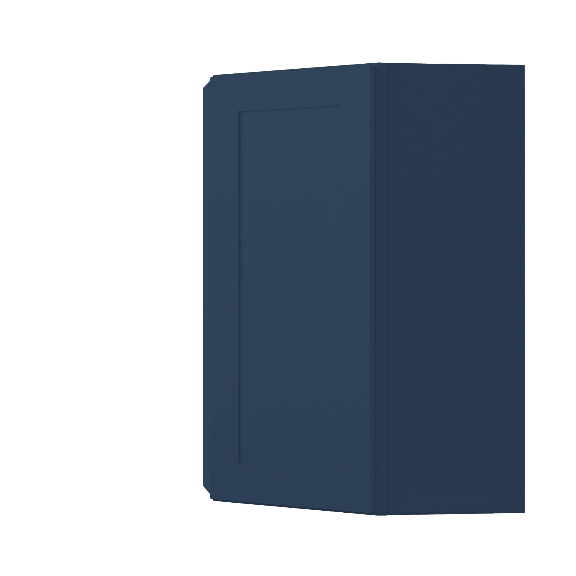 Diagonal Corner Kitchen Cabinet DC2436 Danbury Blue LessCare 24 in. width 36 in. height 12 in. depth - Kitchen Cabinets
