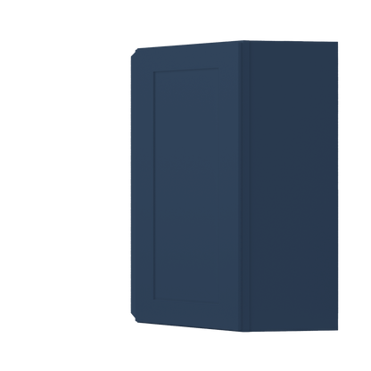 Diagonal Corner Kitchen Cabinet DC2436 Danbury Blue LessCare 24 in. width 36 in. height 12 in. depth - Kitchen Cabinets