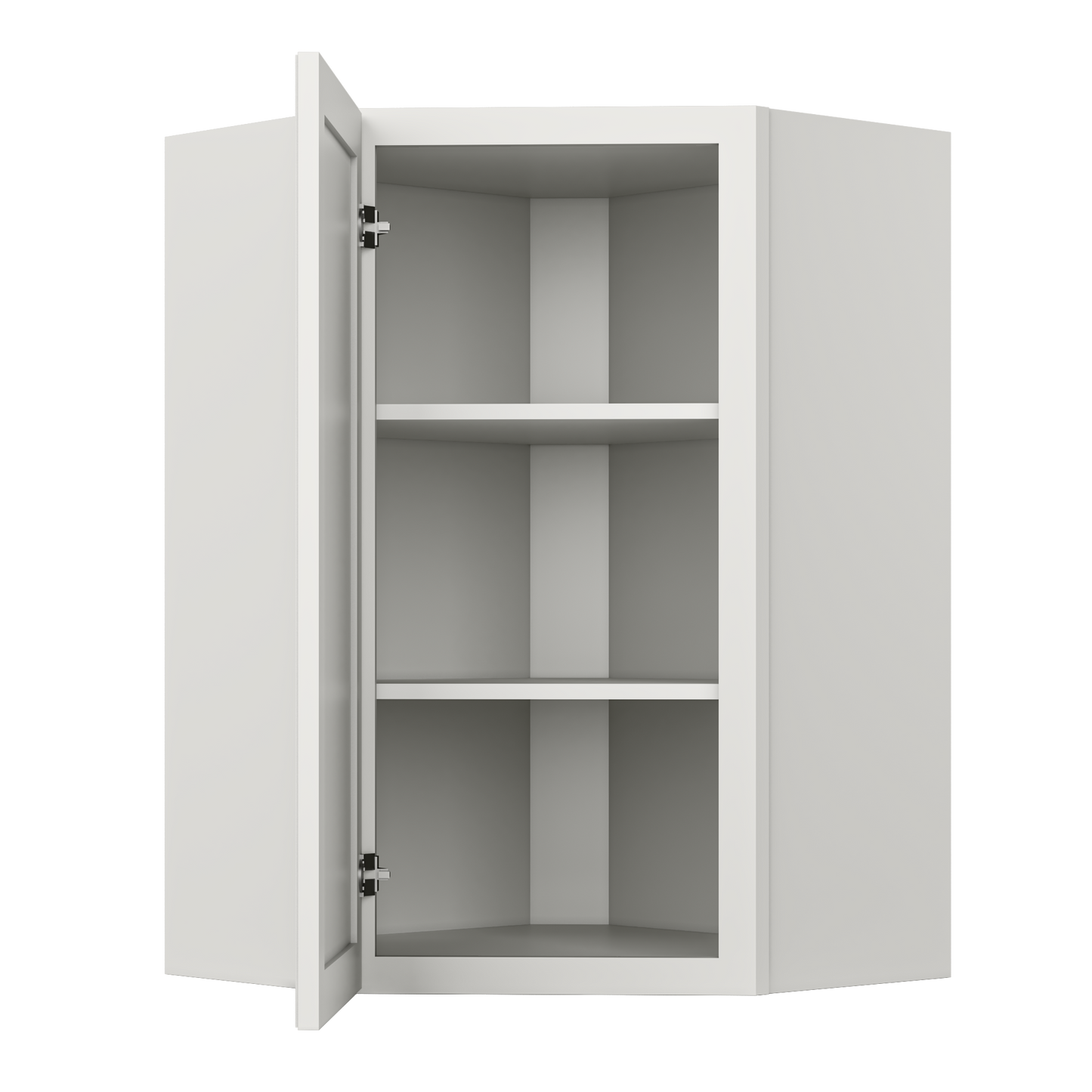 Diagonal Corner Kitchen Cabinet DC2436 Milan Pearl 24 in. width 36 in. height 12 in. depth - Kitchen Cabinets