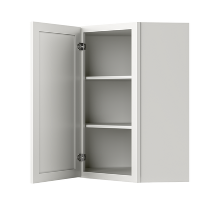 Diagonal Corner Kitchen Cabinet DC2436 Milan Pearl 24 in. width 36 in. height 12 in. depth - Kitchen Cabinets
