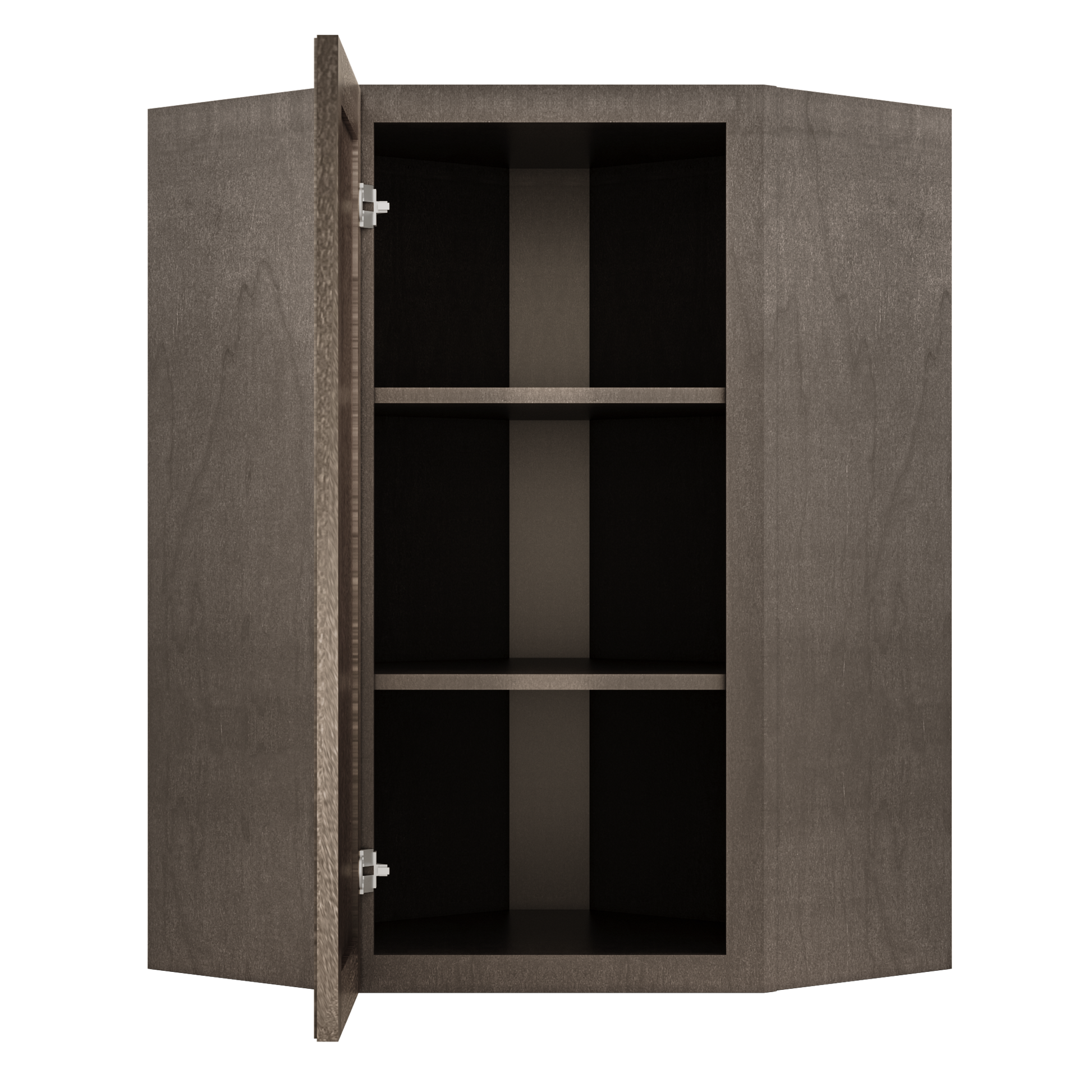 Diagonal Corner Kitchen Cabinet DC2436 Milan Slate 24 in. width 36 in. height 12 in. depth - Kitchen Cabinets