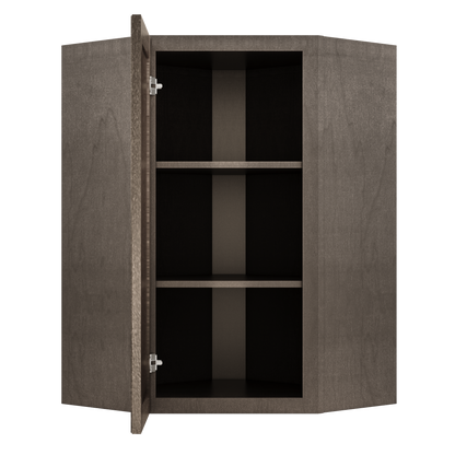 Diagonal Corner Kitchen Cabinet DC2436 Milan Slate 24 in. width 36 in. height 12 in. depth - Kitchen Cabinets