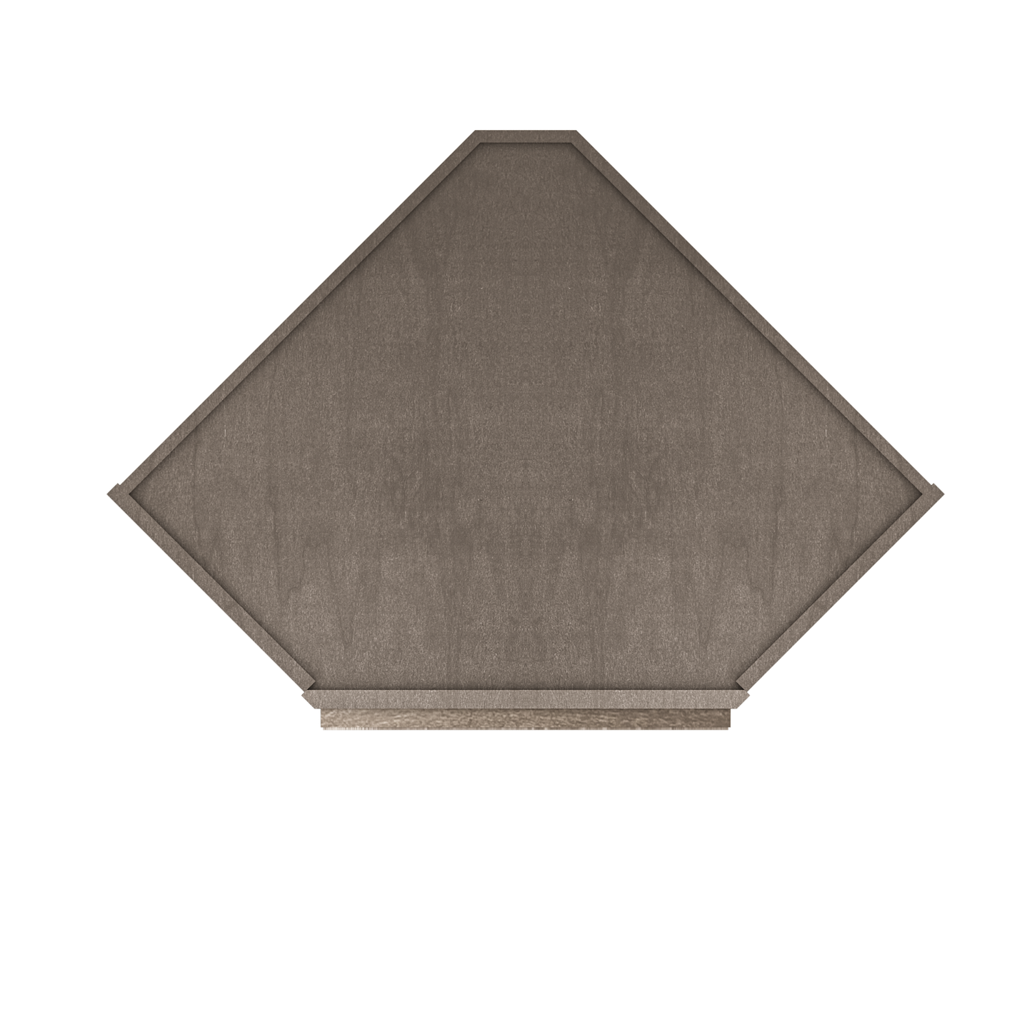 Diagonal Corner Kitchen Cabinet DC2436 Milan Slate 24 in. width 36 in. height 12 in. depth - Kitchen Cabinets