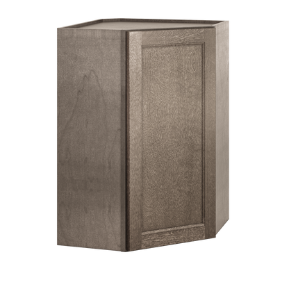 Diagonal Corner Kitchen Cabinet DC2436 Milan Slate 24 in. width 36 in. height 12 in. depth - Kitchen Cabinets