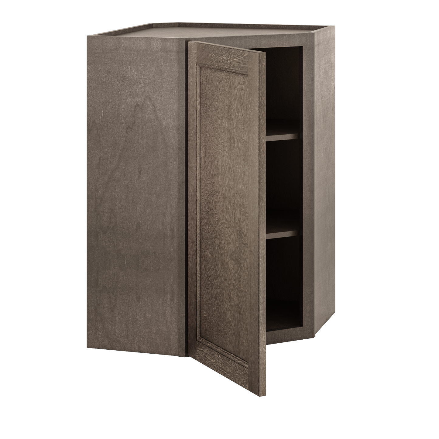 Diagonal Corner Kitchen Cabinet DC2436 Milan Slate 24 in. width 36 in. height 12 in. depth - Kitchen Cabinets