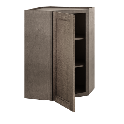 Diagonal Corner Kitchen Cabinet DC2436 Milan Slate 24 in. width 36 in. height 12 in. depth - Kitchen Cabinets