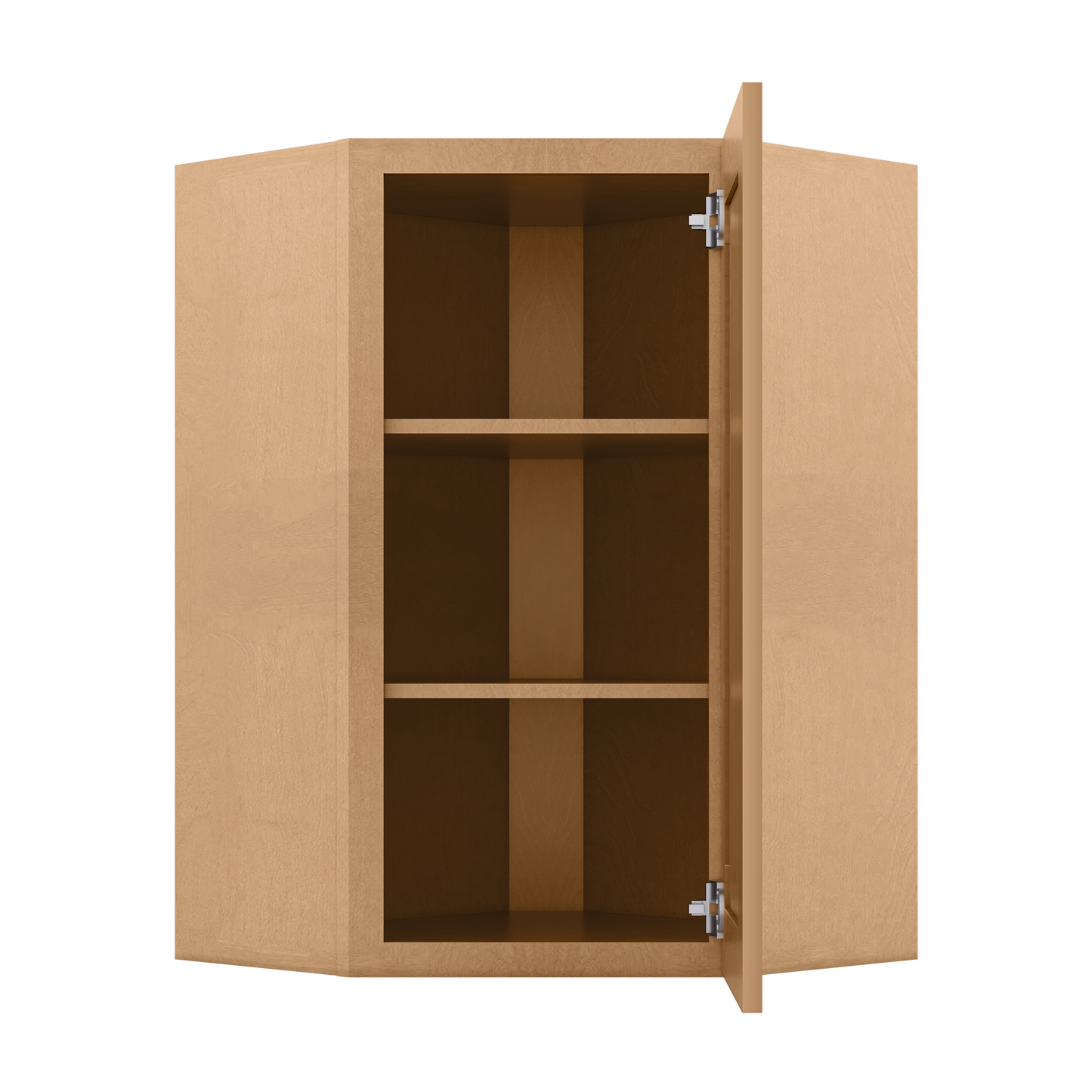 Diagonal Corner Kitchen Cabinet DC2436 Shaker Toffee 24 in. width 36 in. height 12 in. depth - Kitchen Cabinets