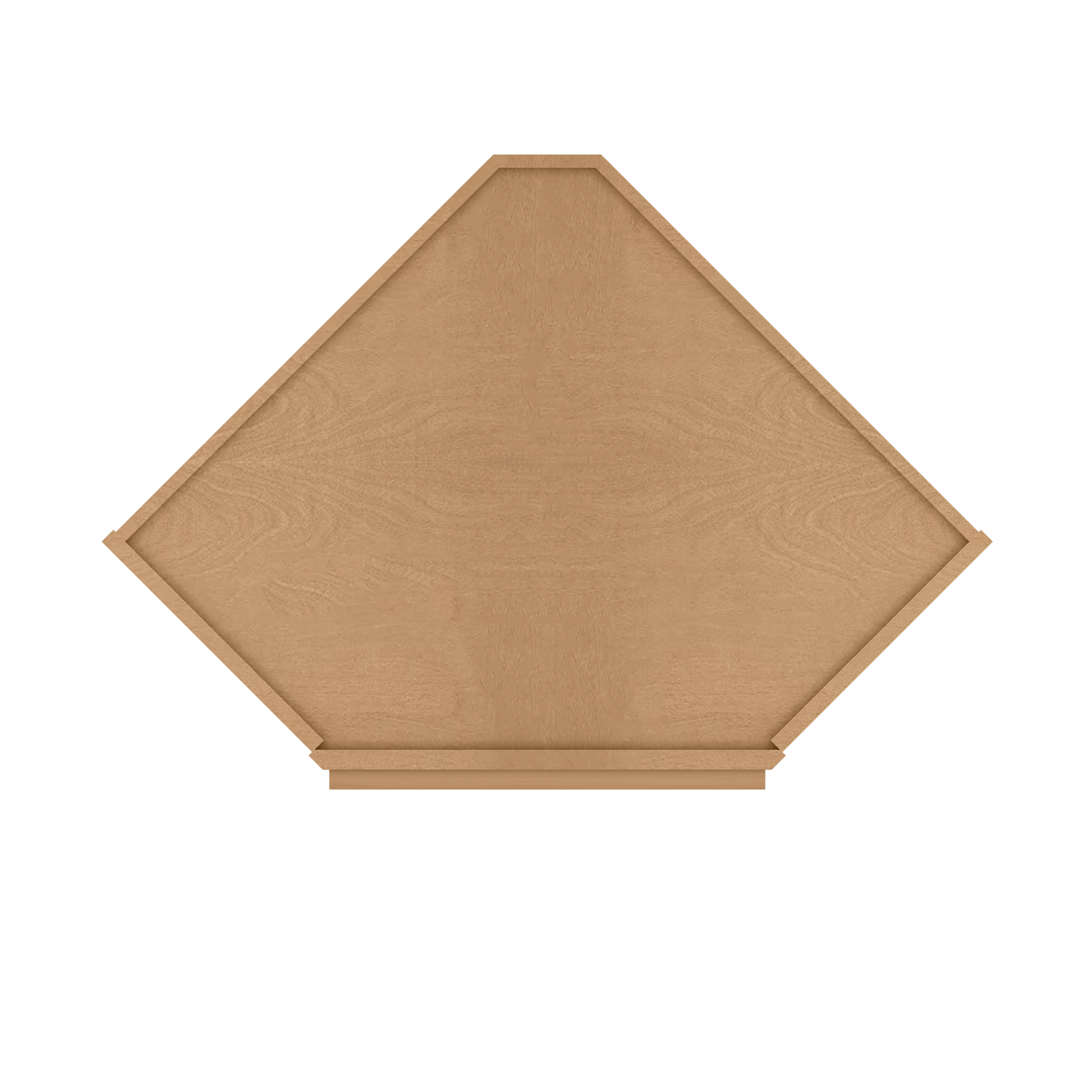 Diagonal Corner Kitchen Cabinet DC2436 Shaker Toffee 24 in. width 36 in. height 12 in. depth - Kitchen Cabinets