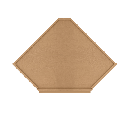 Diagonal Corner Kitchen Cabinet DC2436 Shaker Toffee 24 in. width 36 in. height 12 in. depth - Kitchen Cabinets