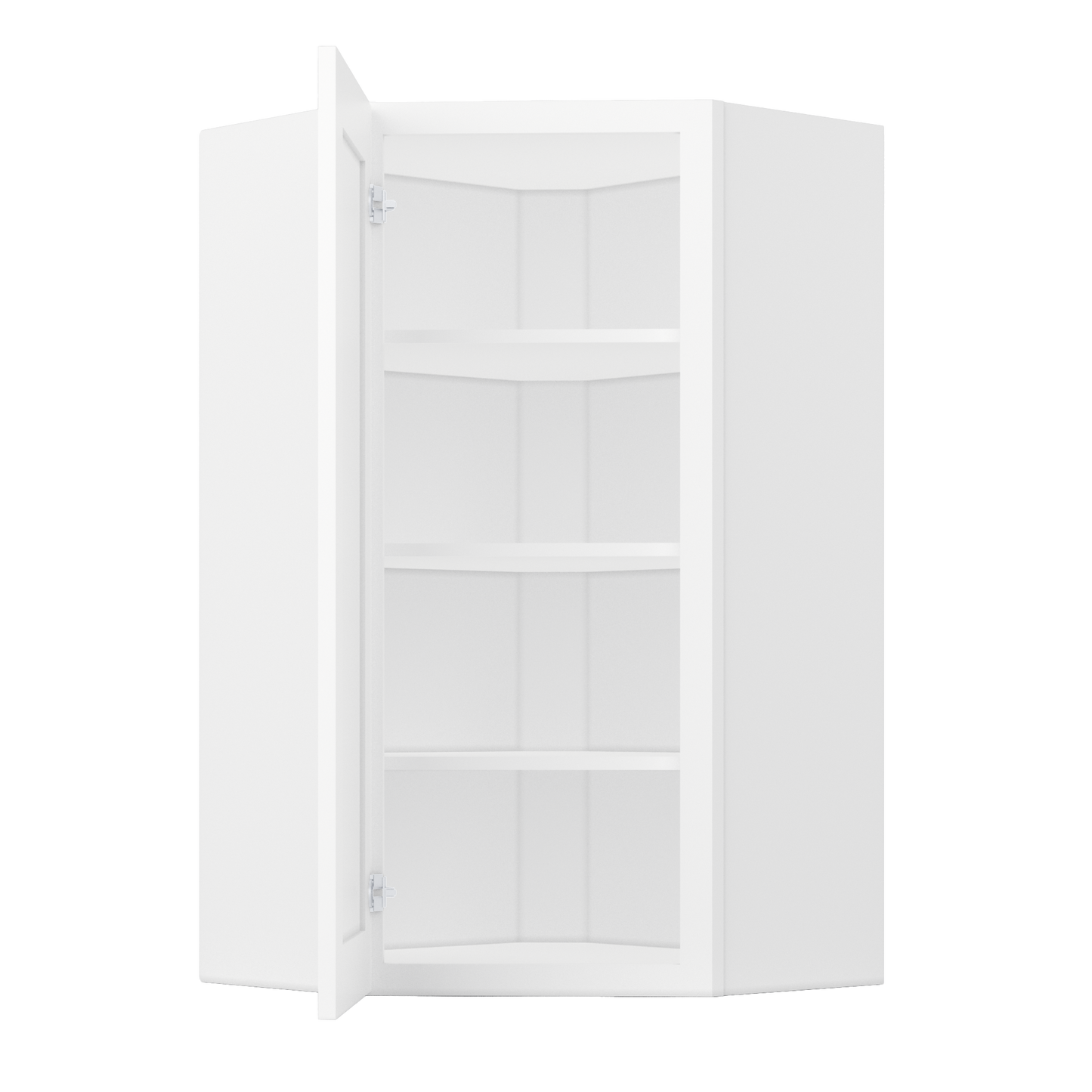 Diagonal Corner Kitchen Cabinet DC2442 Alpina White LessCare 24 in. width 42 in. height 12 in. depth - Kitchen Cabinets