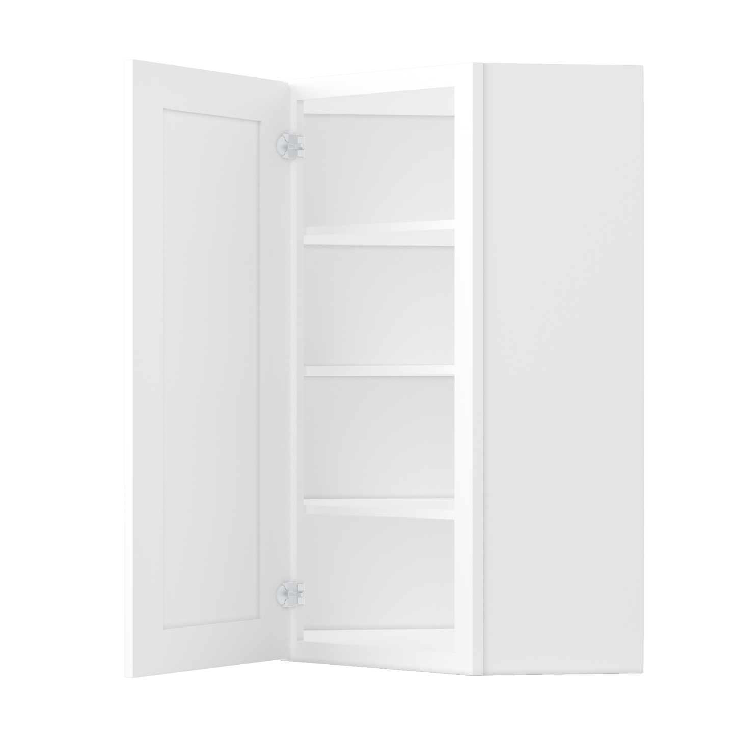 Diagonal Corner Kitchen Cabinet DC2442 Alpina White LessCare 24 in. width 42 in. height 12 in. depth - Kitchen Cabinets