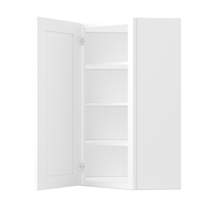 Diagonal Corner Kitchen Cabinet DC2442 Alpina White LessCare 24 in. width 42 in. height 12 in. depth - Kitchen Cabinets