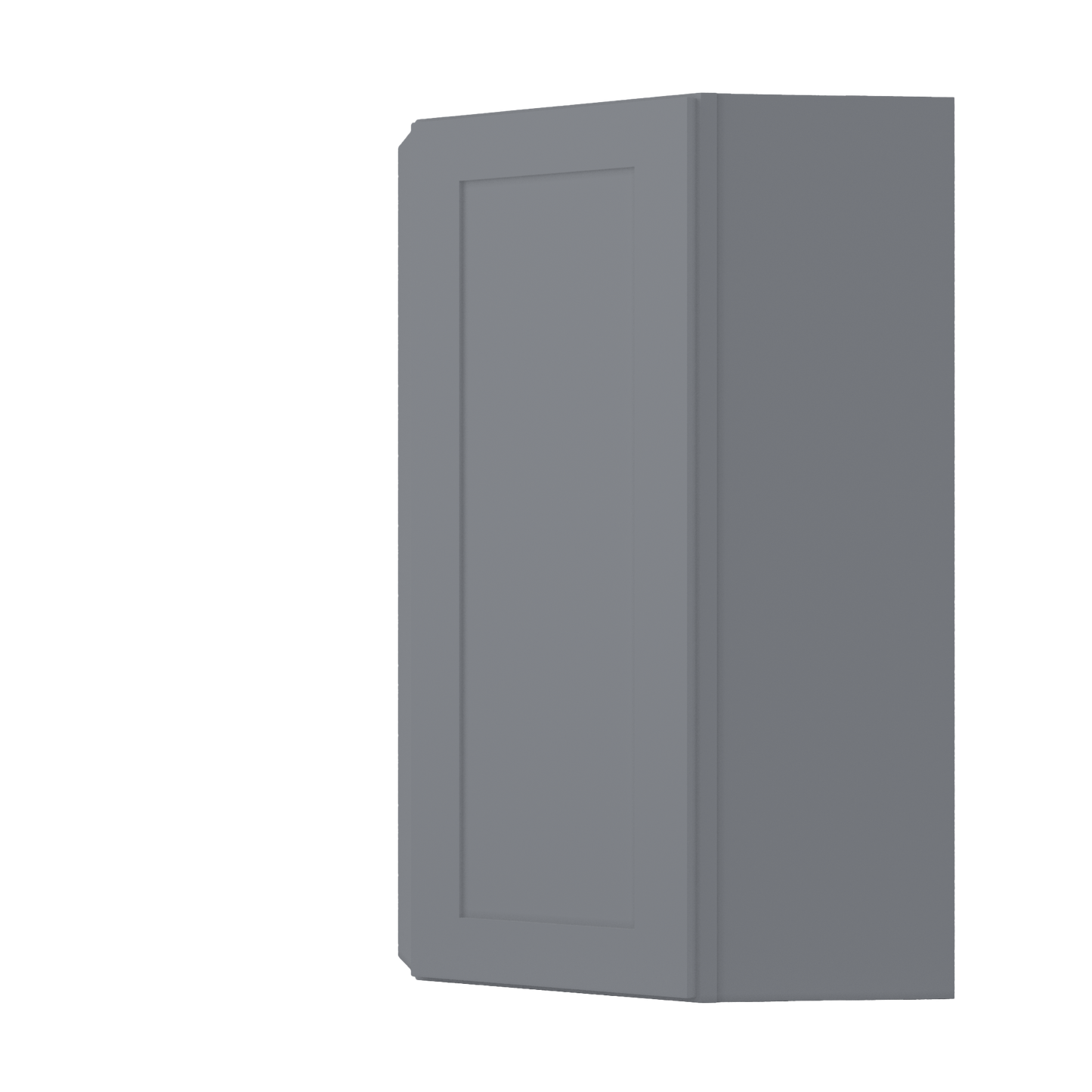 Diagonal Corner Kitchen Cabinet DC2442 Colonial Gray LessCare 24 in. width 42 in. height 12 in. depth - Kitchen Cabinets