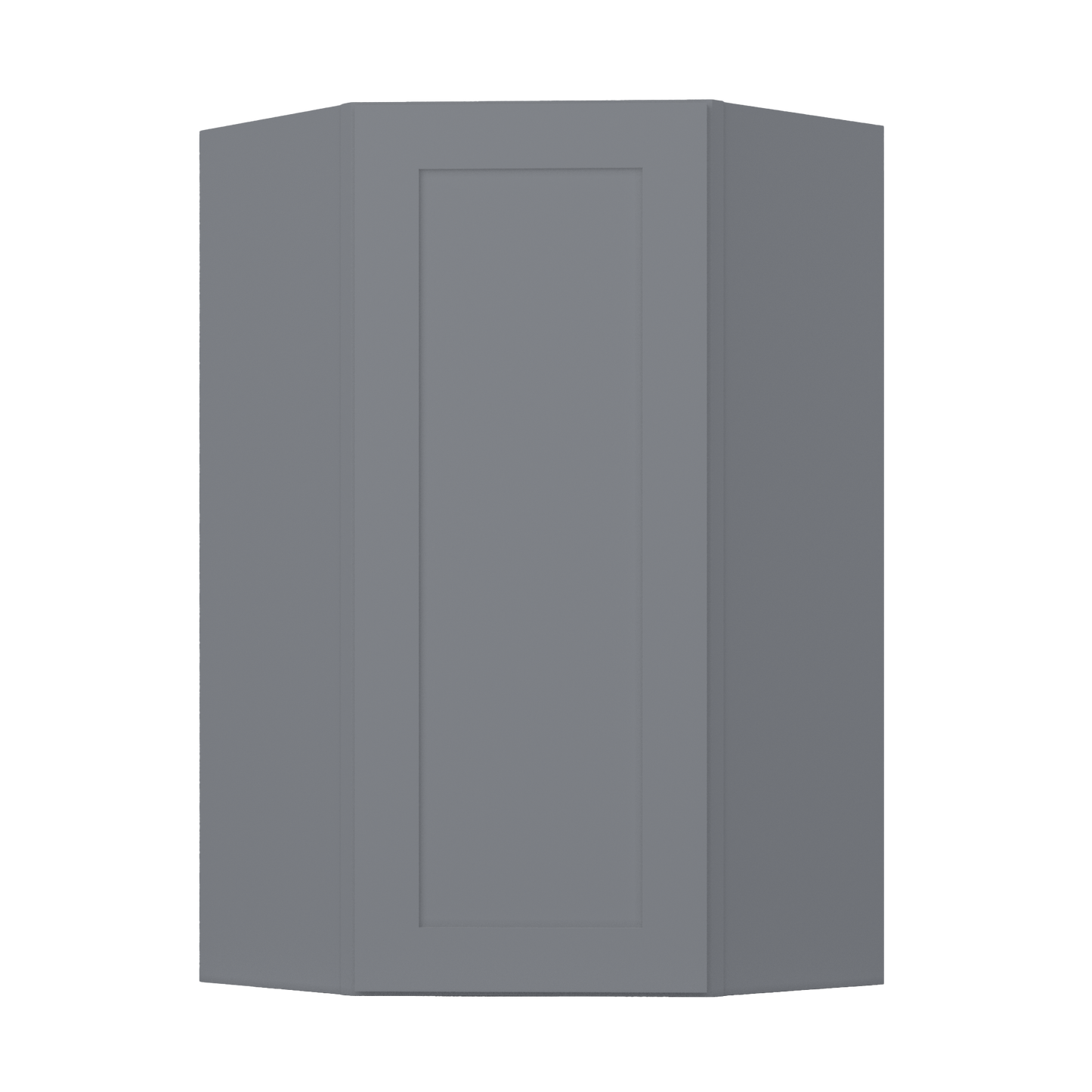 Diagonal Corner Kitchen Cabinet DC2442 Colonial Gray LessCare 24 in. width 42 in. height 12 in. depth - Kitchen Cabinets