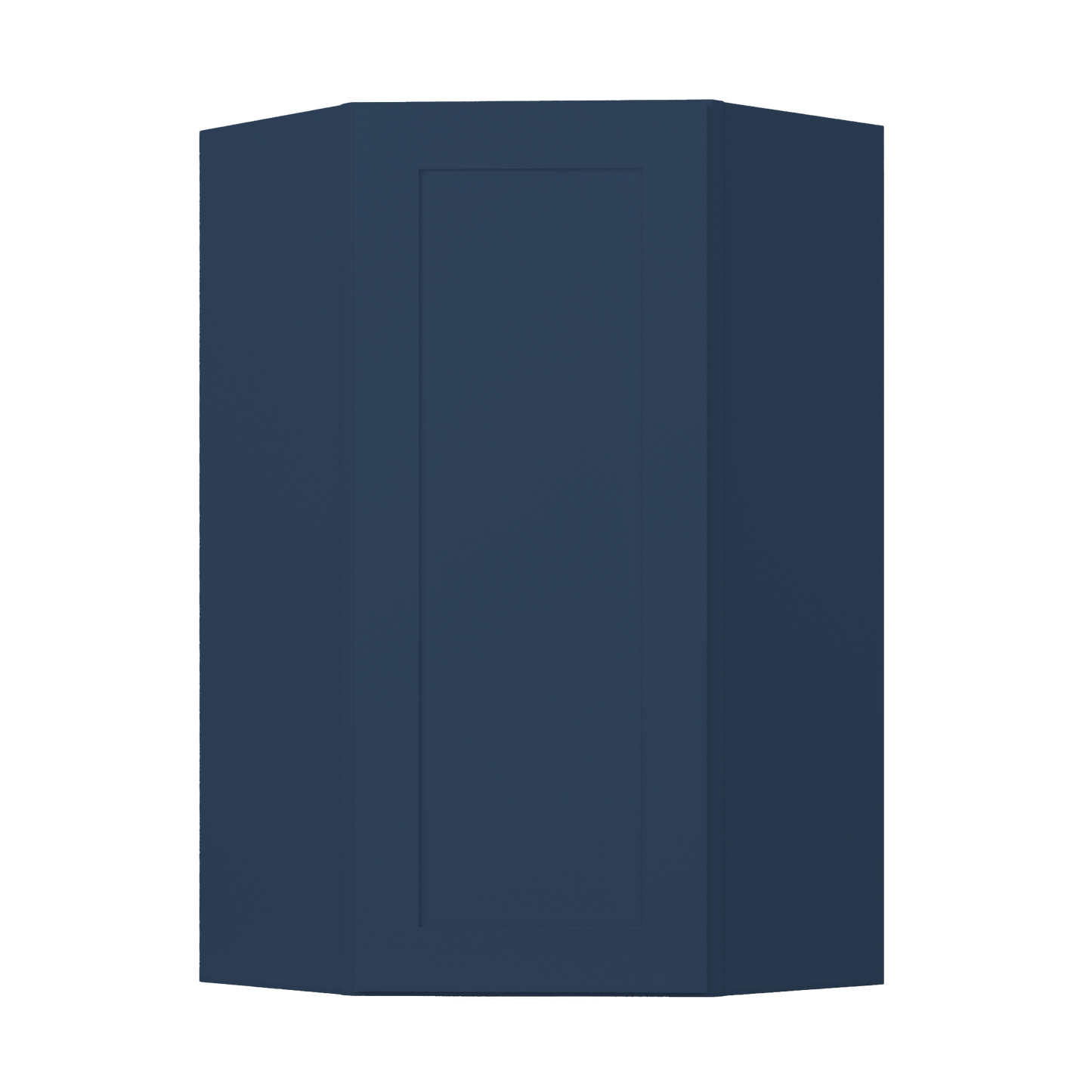 Diagonal Corner Kitchen Cabinet DC2442 Danbury Blue LessCare 24 in. width 42 in. height 12 in. depth - Kitchen Cabinets