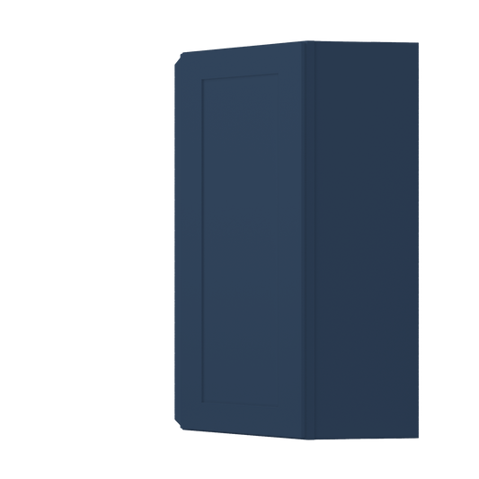 Diagonal Corner Kitchen Cabinet DC2442 Danbury Blue LessCare 24 in. width 42 in. height 12 in. depth - Kitchen Cabinets