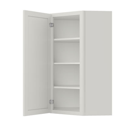 Diagonal Corner Kitchen Cabinet DC2442 Milan Pearl 24 in. width 42 in. height 12 in. depth - Kitchen Cabinets