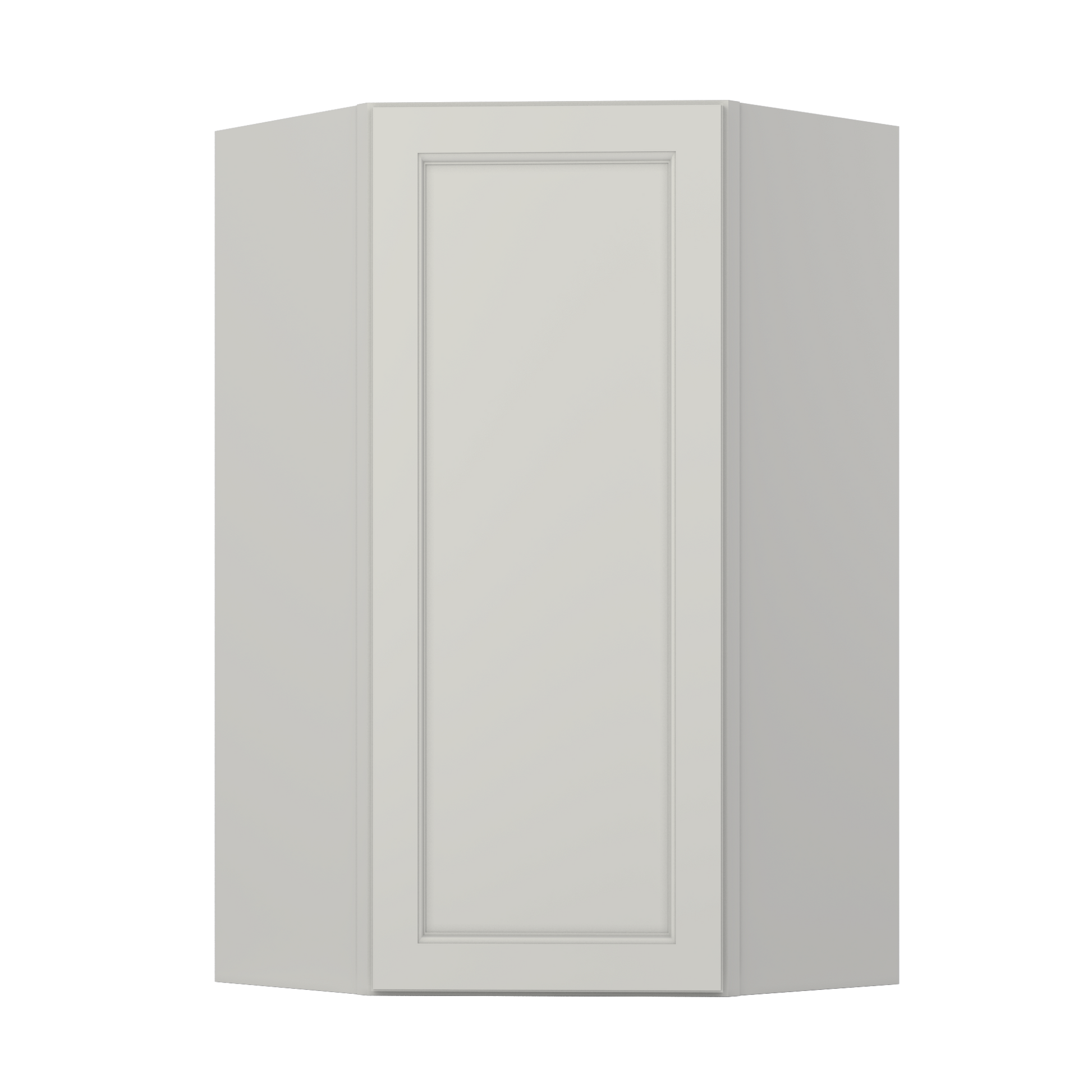 Diagonal Corner Kitchen Cabinet DC2442 Milan Pearl 24 in. width 42 in. height 12 in. depth - Kitchen Cabinets